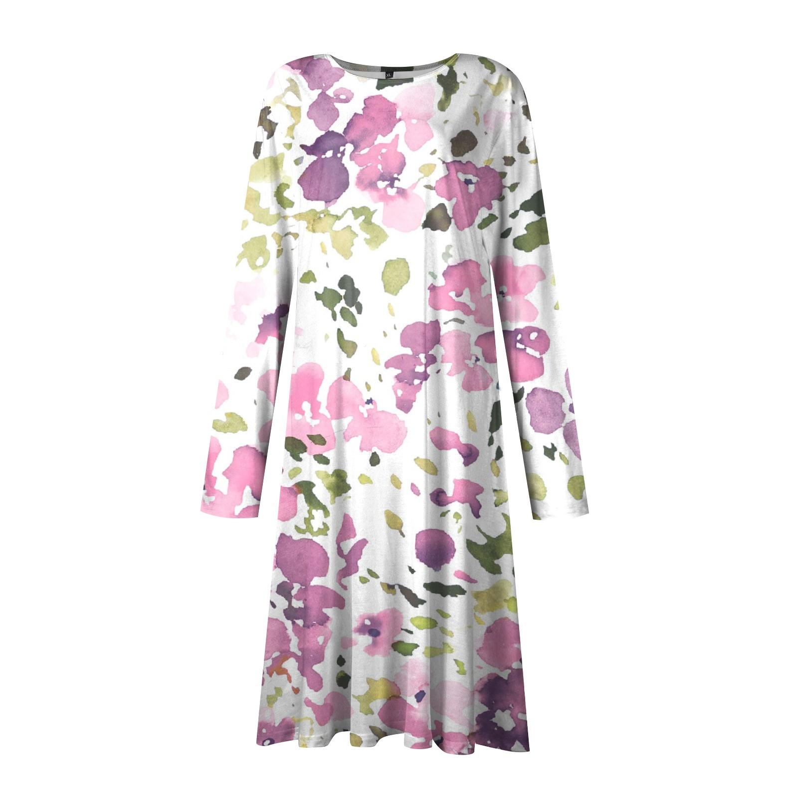 Женская мода повседневный пуловер с круглым вырезом и принтом — фото 4