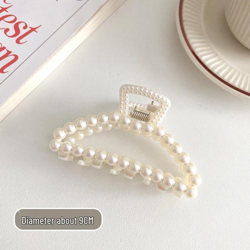Elegant Large Hair Claw Clip for Thick Hair - High-End Korean Updo Shark Clip