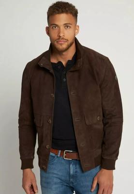 Men Brown Pure Soft Suede Leather Shirt Genuine Lambskin Handmade Stylish Casual