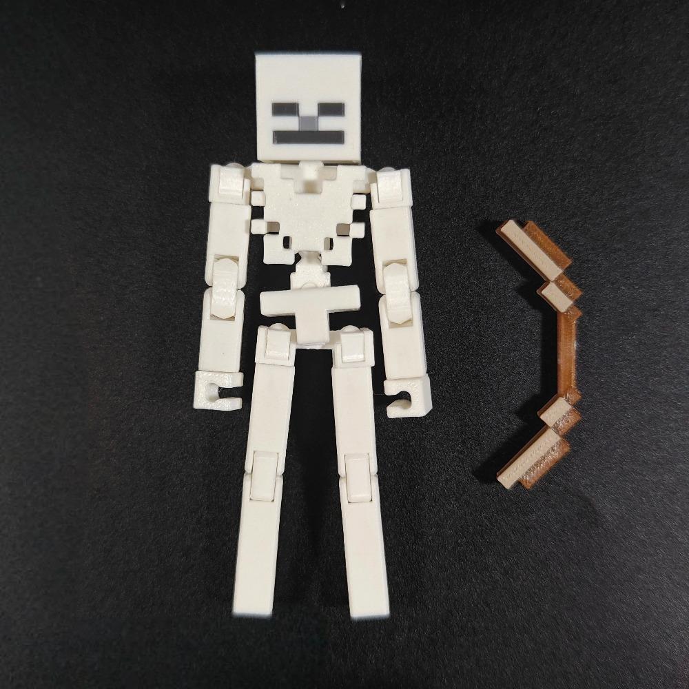 3D Printed MC Muffin Squad Multi-articular Annoying villagers Zombie Mobile Assembled Finished Model Toys