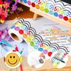 32.8ft Smiling Face Border Trim Wall Sticker for Chalkboard Notice Board Decoration Bulletin Board Border Trim Sticker