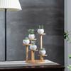 Tree Branch shape Desktop Flower Rack Bamboo Shelf Mini Flowerpot Holder  for Window