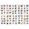 Bemalte Graffiti Fußball Temporäre Tattoos, Party-Requisiten, 20 Stück pro Set.