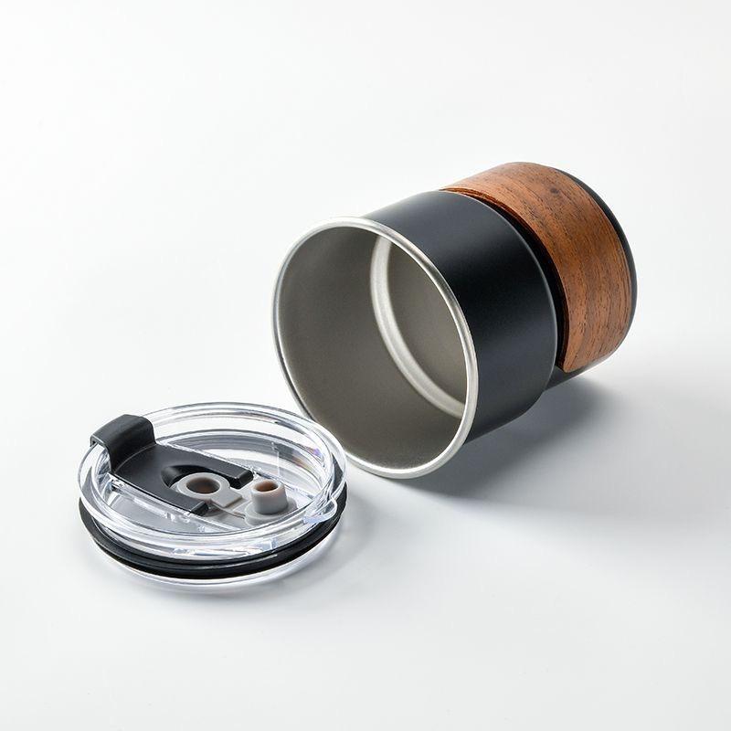 Taza de Viaje Simple para Barbacoa al Aire Libre, Camping - Taza de Café de Acero Inoxidable 304