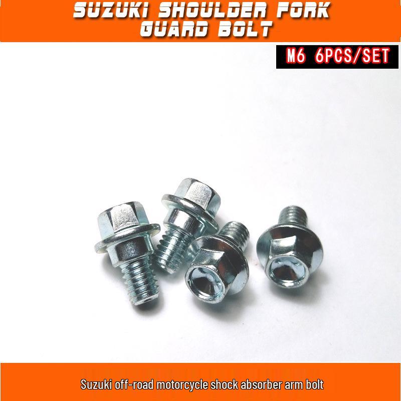 

Suzuki Off-Road Motorcycle Shock Absorber Arm Screw Set (6 Pieces)