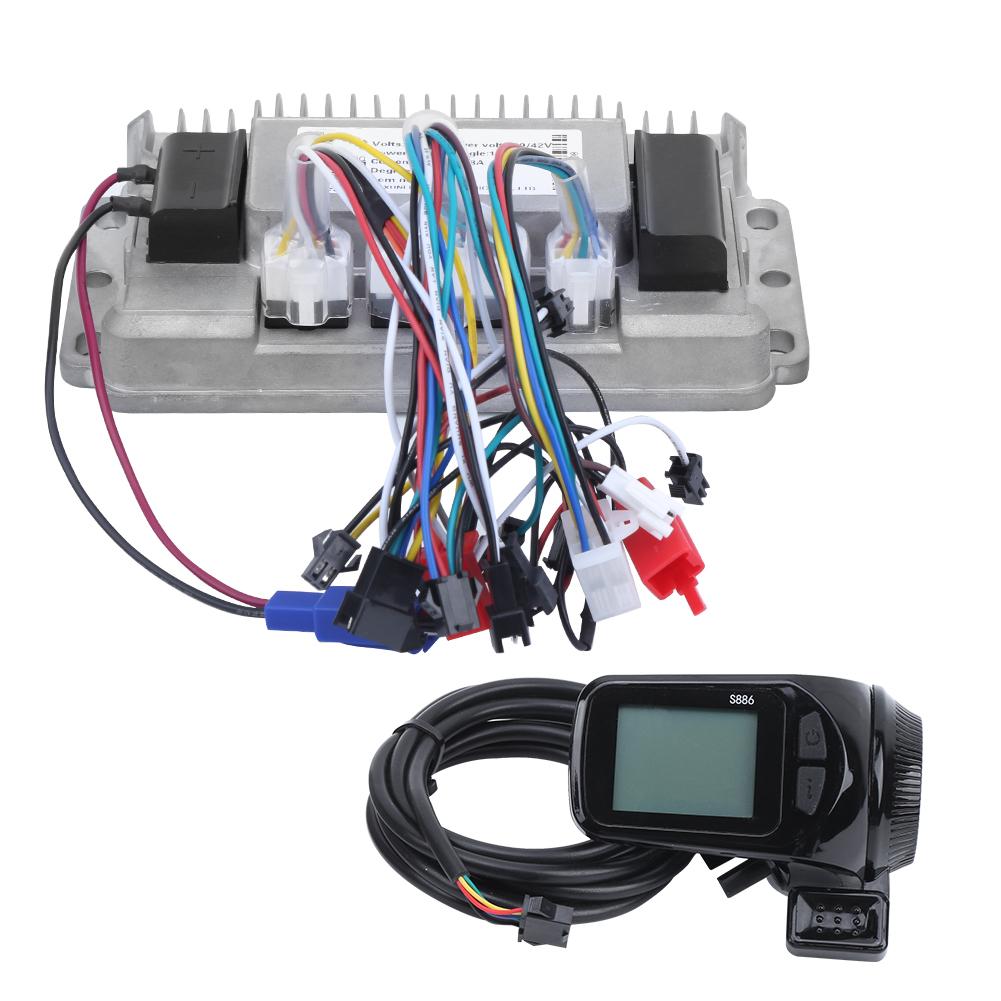 36//48V 1000W Electric Tricycles 3‑mode Sinusoid Brushless Controller LCD Set