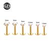 G23 Titanium Pin Claw Zirconium Barbell Set with 5A Zircon Labret Piercing Jewelry