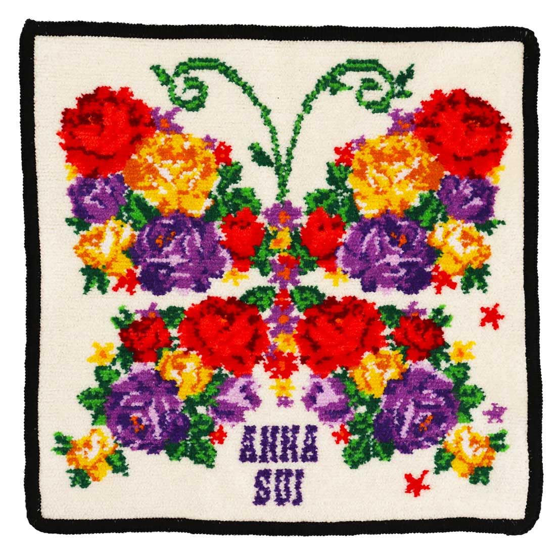 Цветущий платок из шенилла Anna Sui, Роза, Женский (Белый, 25 см), Полотенце, Полотенце, Женское, 000478-0001-01 белый