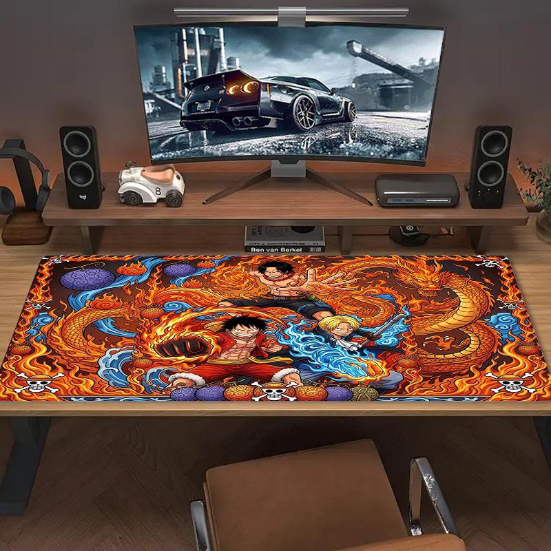Anime One-Piece Color Mouse Pad Large Gaming Table Cushion Non-slip Laptop Tablet Big Mousepad XXL Mat Mini PC Playmat With Lock Edge