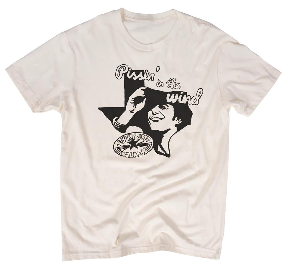 Retro Pissin  In The Wind Jerry Jeff Walker Shirt White Unisex T-Shirt XXXXL