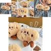 Adorable Plush Cookie Doll Keychain Cute And Fluffy Brown Stuffed Animal Accessory For Bags And Backpacks