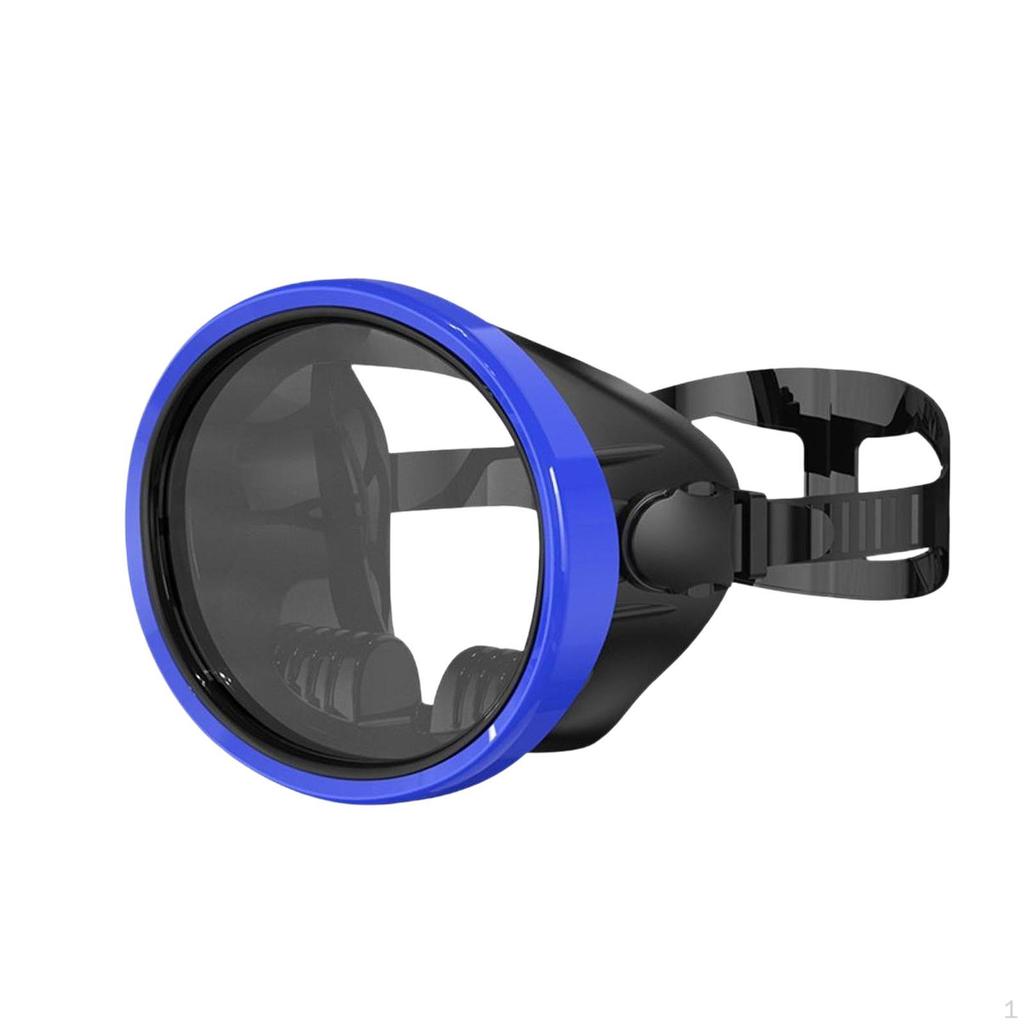 Compact Scuba Goggles for Freediving with Silicone And Glass