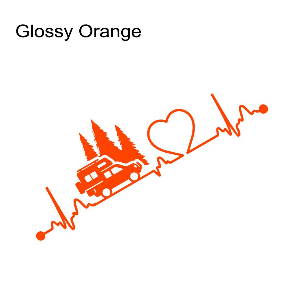 Car Window Side Sticker Fit Pickup Truck Camper Graphics Heartbeat Trees Decor Decal Vinyl Film Cover Auto Tuning Accessories