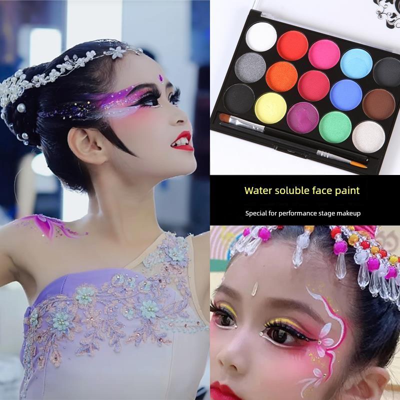 Stage Makeup Painting Paste, Water-Soluble Body Painting, Face Paint, Christmas and Halloween Makeup