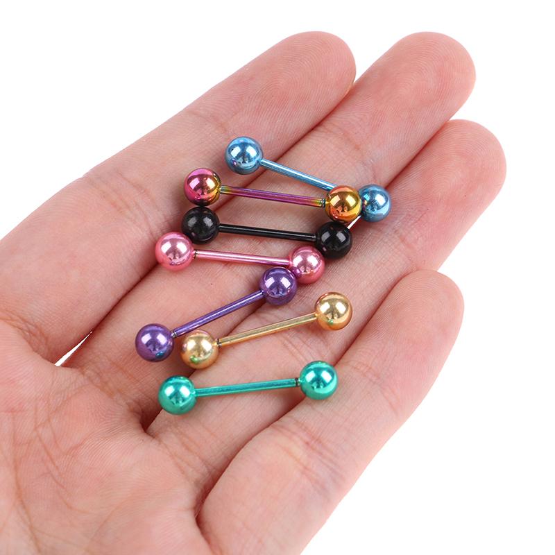 7 Pcs/Set The Plating Color Steel Stainless Steel Rod Tongue Nailed Double Ball