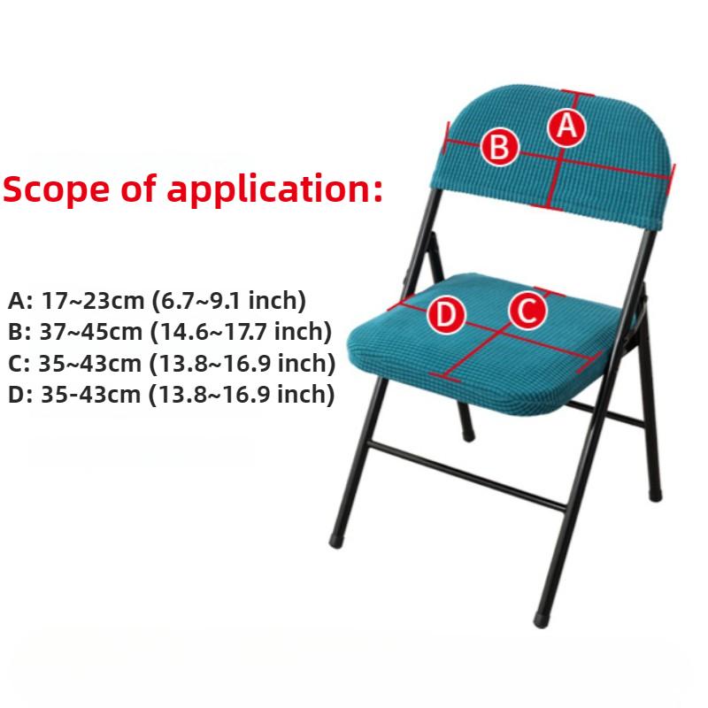 New Solid Color Folding Chair Cover Stretch Backrest Covers+Cushion Covers 2pcs for Hotel Home Party Outdoor Wedding Celebration