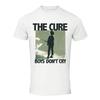 The Cure Boys Don’t Cry T-Shirt, White Cotton, Vintage Silhouette Print Post-Punk Band Tee