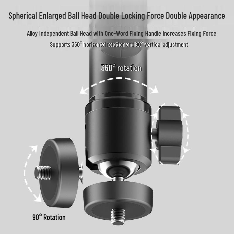 Universal Adjustable Aluminum Projector Ceiling/Wall Mount with Telescopic Arm and Ball Head