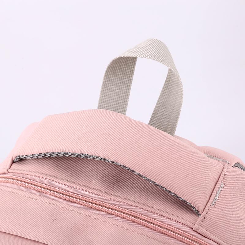 Student Schoolbag Solid Color Backpack Girl Large Capacity Backpack