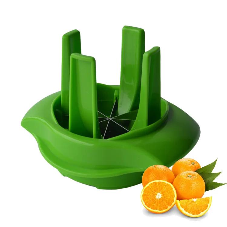 1PC Lemon Lime Orange Slicer Wedger Cutter Squeezer Fruit Garnish Peelers Splitter Kitchen Tool Creative Orange Easy