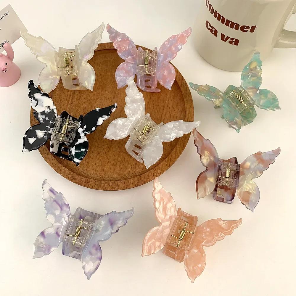 Butterfly Hair Clip Accessories Claw Clip for Women Acetic Hair Bows French Accessories Butterfly Hairbows for Girls
