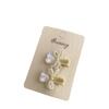 Korean Pearl Knot Heart Hair Clip: Elegant High-Class Accessory for Bangs and Side Hair