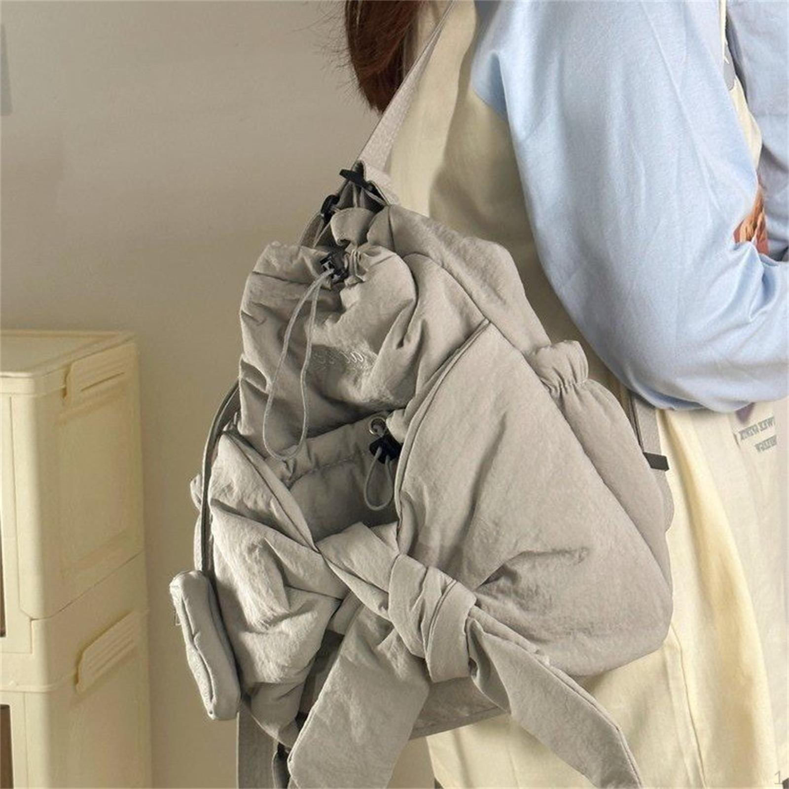 

Рюкзак для женщин Рюкзак для девочек Bowknot Покупки На работу Спорт серый