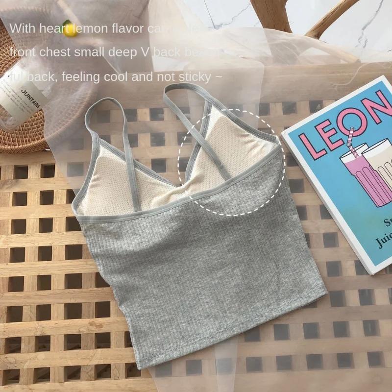 Summer Women Knitted Tank Top Sleeveless Strap Vest Sexy Female Knitting Solid Crop Top