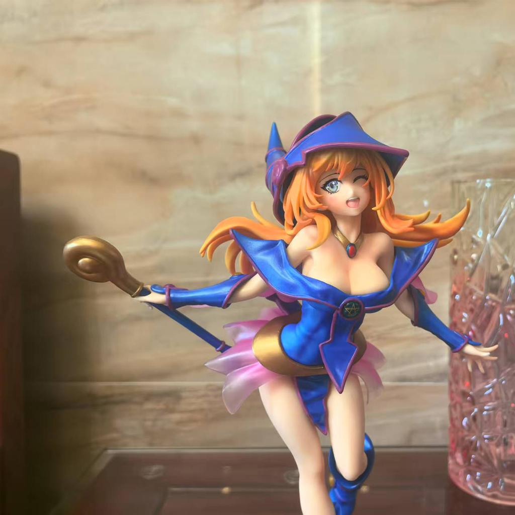 28cm Yu-Gi-Oh Duel Monsters Figure Dark Magician Girl Anime Action Toy Game Statue Adult Collection Model Doll NEW PVC Poseable Articulated Scale