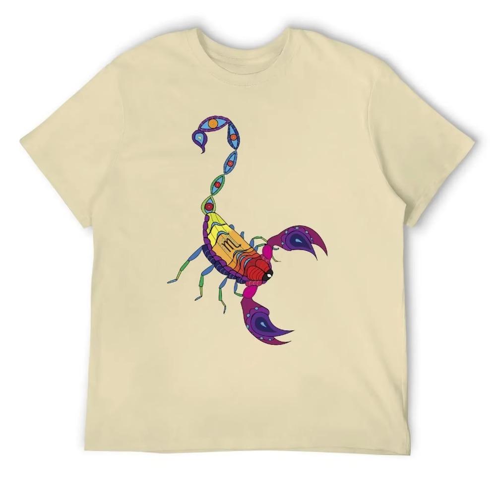Scorpio Twelve Contellation (5) T-shirts Funny T-shirt Crewneck Campaign  Humor Graphic Leisure Eur Size