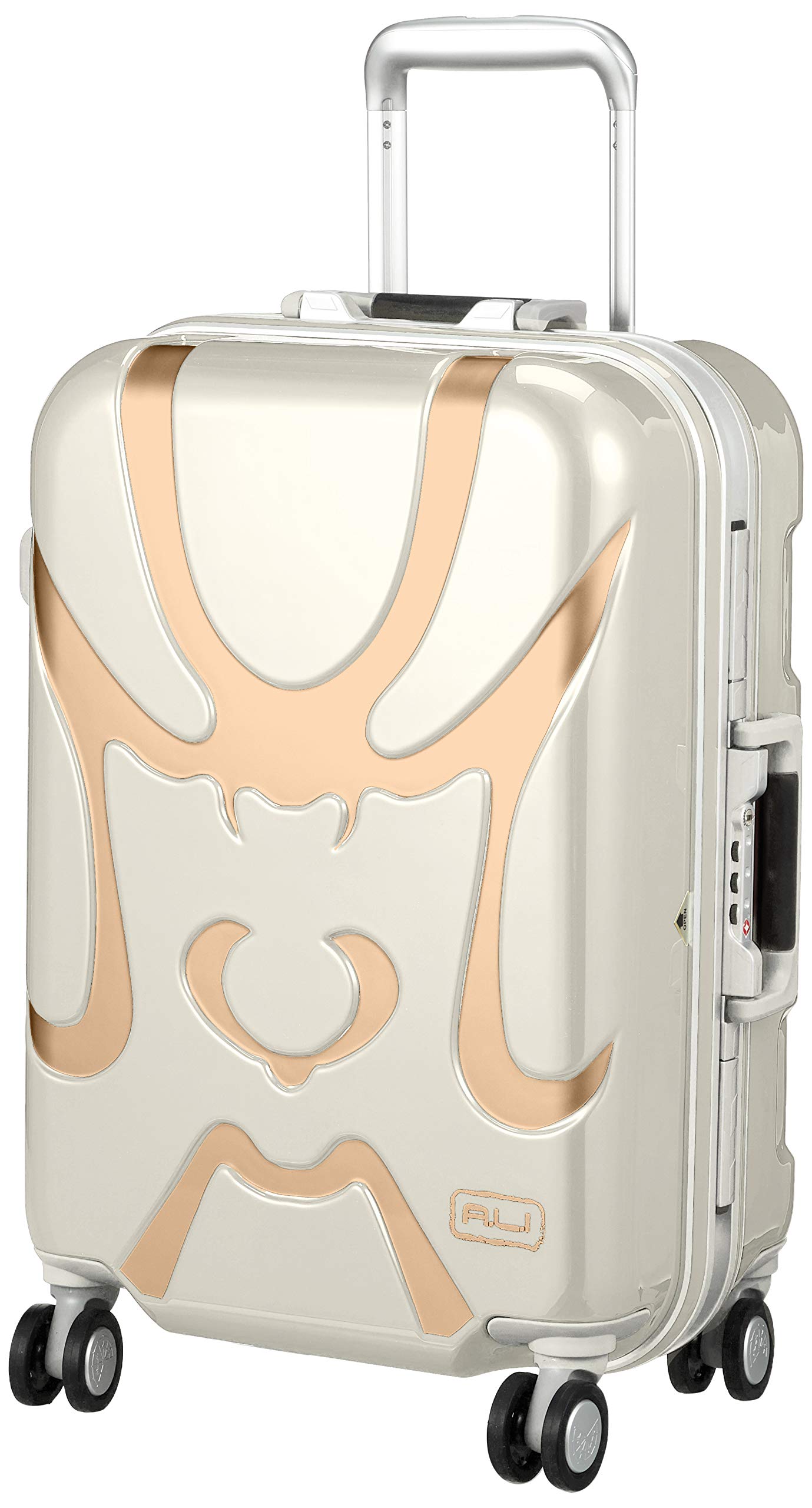 

Hard 55 Pearl White [A.L.I.] Suitcase, Carry, KABUKI, Carry-on, 34L, cm, 3.6kg,