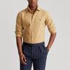 Polo Ralph Lauren FW21 Logo Embroidered Oxford Long Sleeve Shirt Men shirts Yellow MNPOWOV16821787-260
