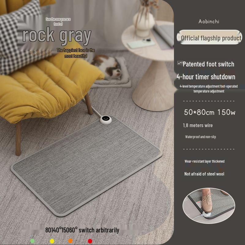 Electric Heated Foot Warmer Mat for Office - Winter Warmth Solution