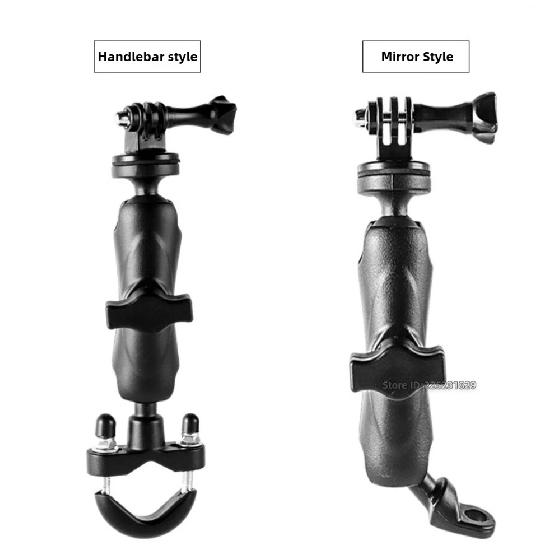 Motorcycle Action Camera Mount Handlebar Holder for GoPro Hero Insta360 DJI Osmo SJCAM Aluminum Alloy Adjustable Clamp