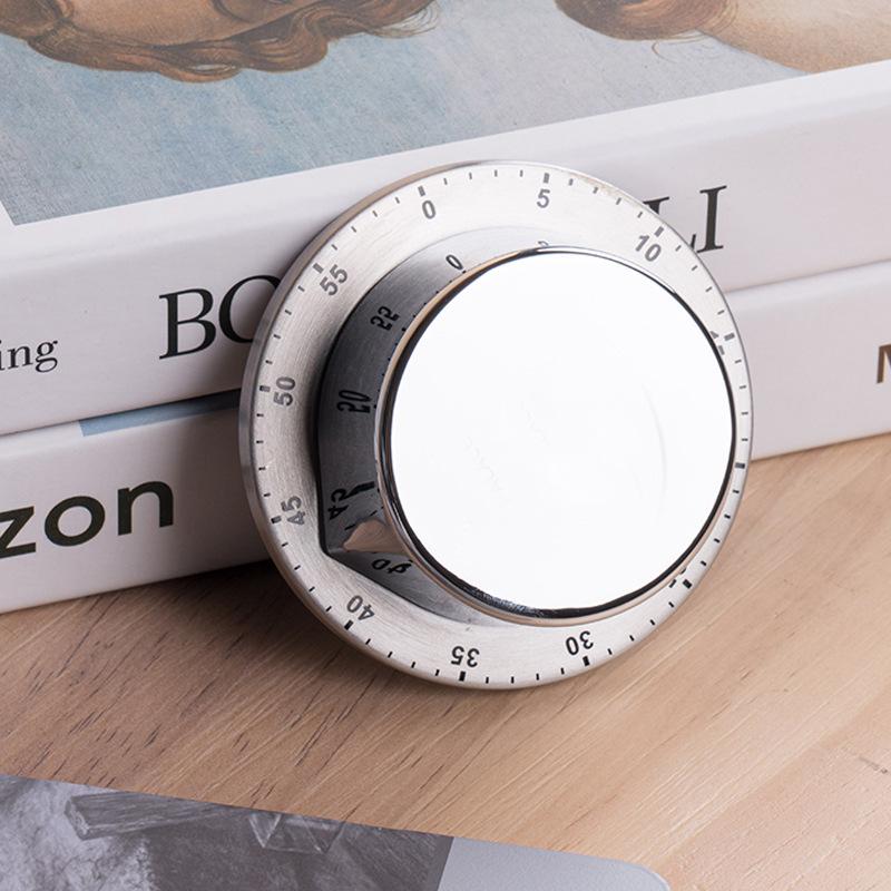 Kuchyňský mechanický časovač Nerezový pekařský odpočítávač Talířovitý Učení Time management Budík Magnetické připevnění