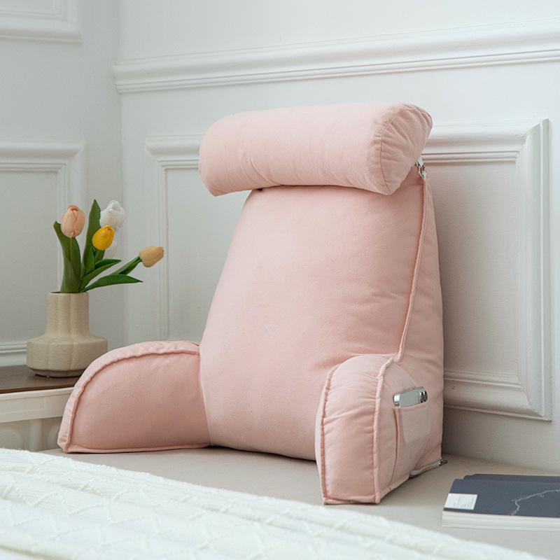 Bedside Soft Pack Backrest Cushion - Neck, Reading, and Lumbar Support Pillow