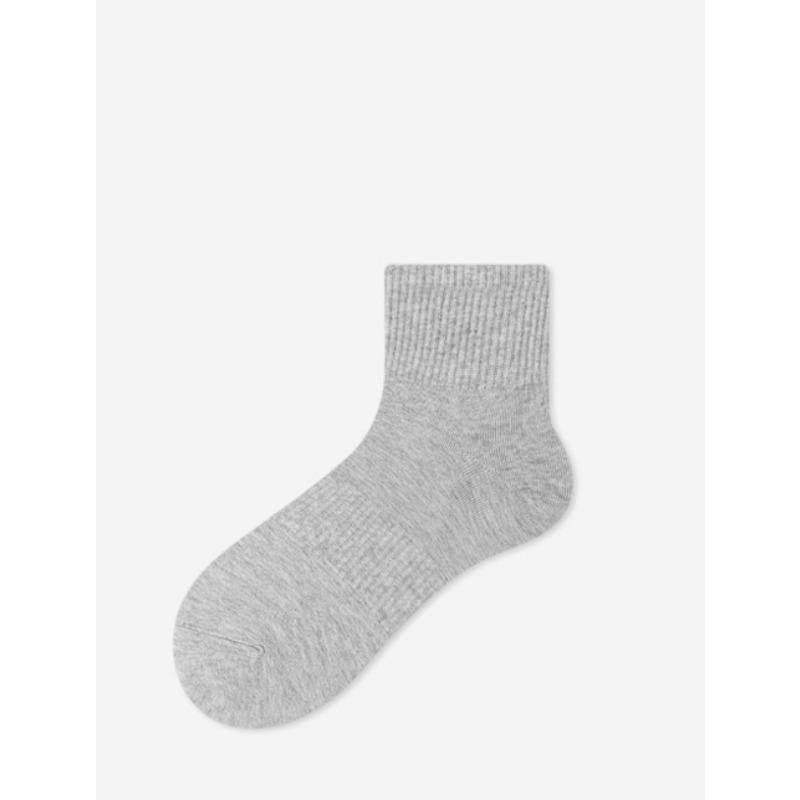 Men's Spring and Summer Short Socks, Black and White Socks, Anti-ball Mid-calf Socks, Basketball Sports Socks, Men's Cotton Socks