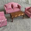 Mini Dollhouse Photography Scene Props: Multicolor Wave Tea Table (1:12 Scale)