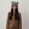 Personalized Hairy Cute Warm Winter Ear Cap Stylish Simple Student Cat Ears Knitted Cold Hat Female