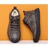 Winter Practical Men's Cotton Shoes with Fleece Lining Warm High-top Cotton Snow Boots Dad Shoes