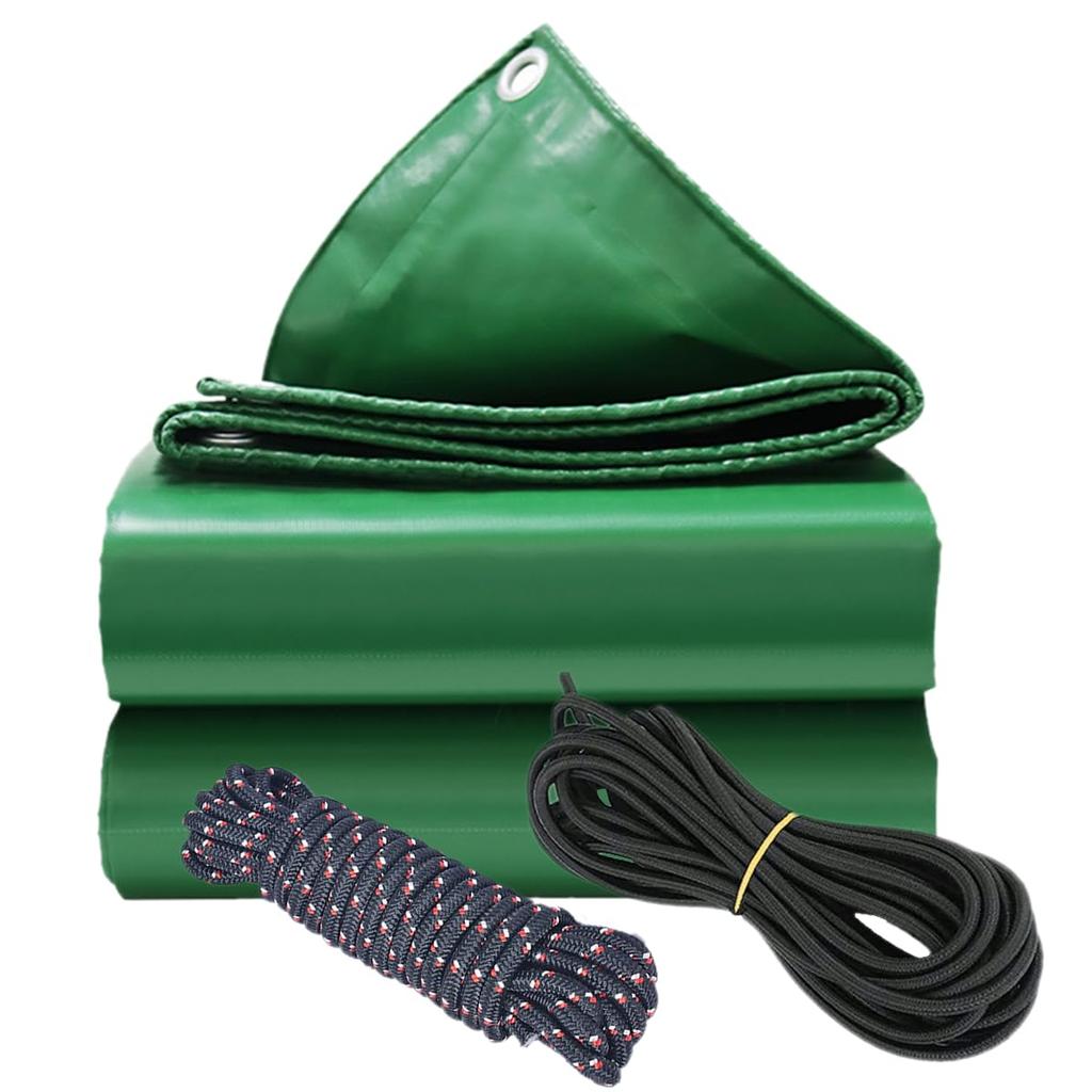 Temiry Leichte LKW-Ladeflächenabdeckung x PVC mit elastischer Verstärkung an allen vier Ösen x 2,1 m 1,9 m, Wasserdicht, 1 t, 1,5 t, 2 t, Stoff, Seil, Seiten,