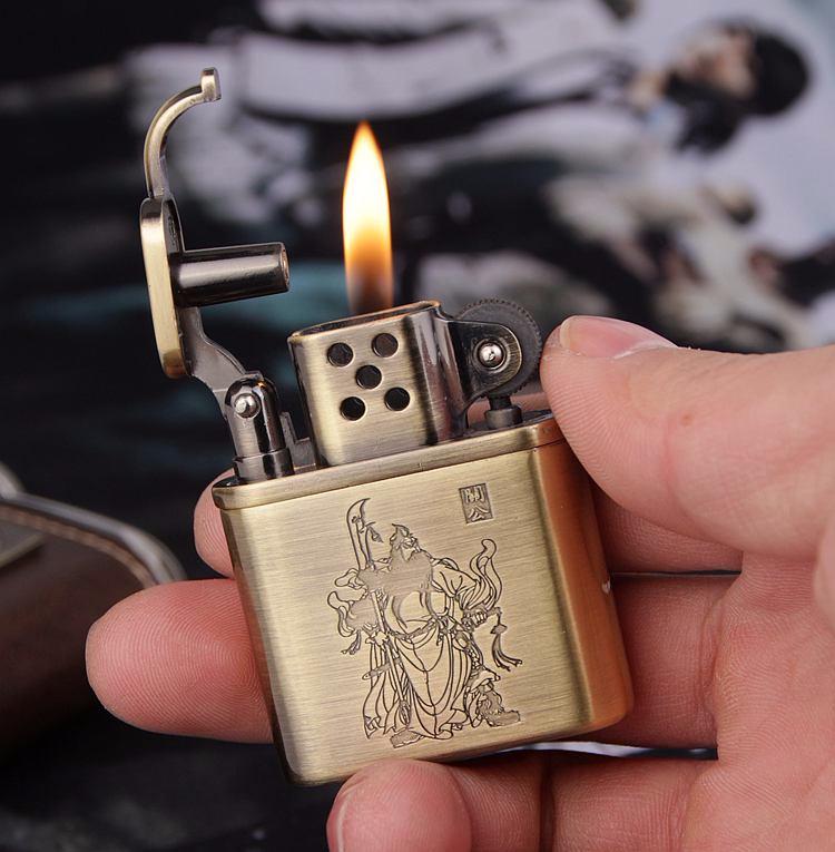 "HY-303 Dolphin Metal Inflatable Flame Lighter - Creative High-End Gift"
