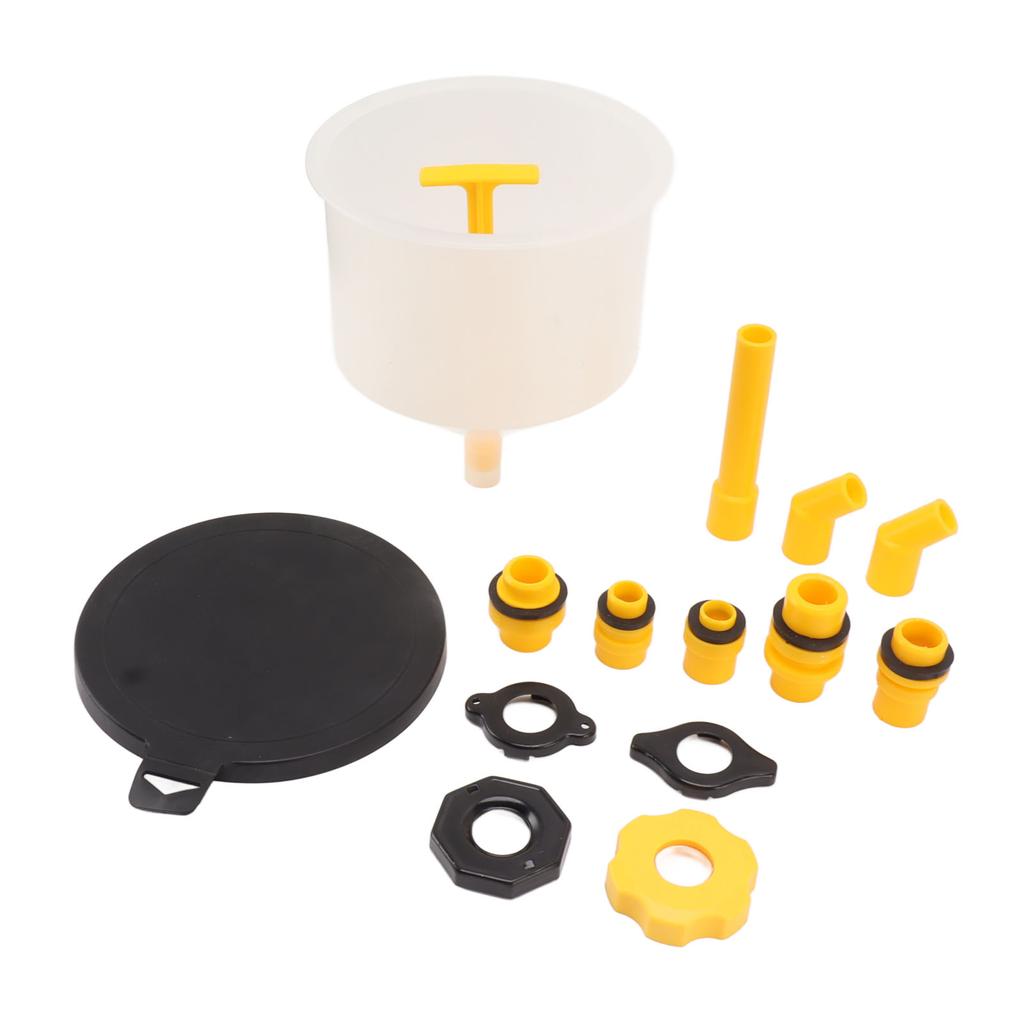 15Pcs Radiator Coolant Filling Funnel Kit Spill Proof Reinforced Design Universal Cooling System Fill Kit
