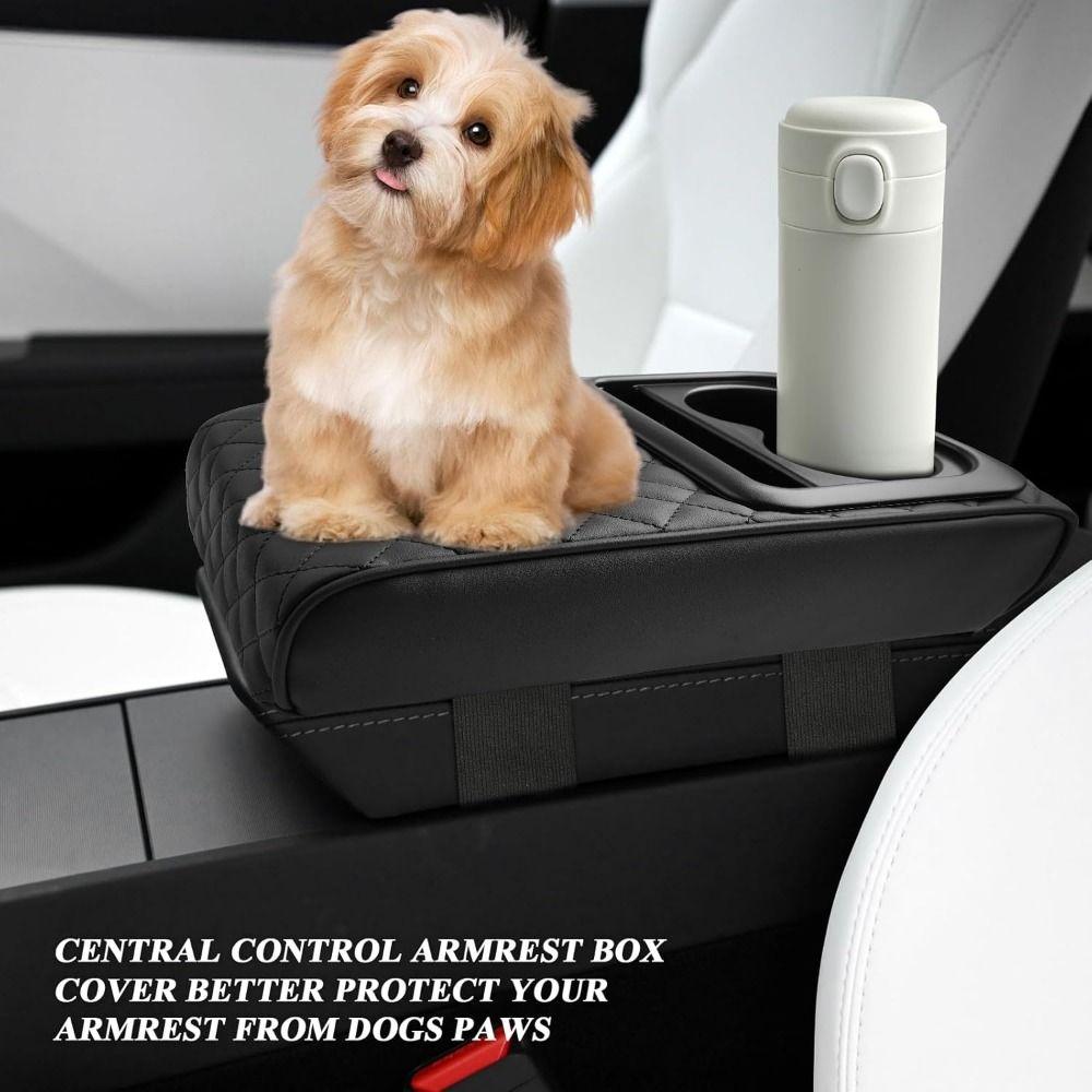 Thicken Auto Armrest Height Pads PU Leather Arm Rest Extension Mat Elbow Support