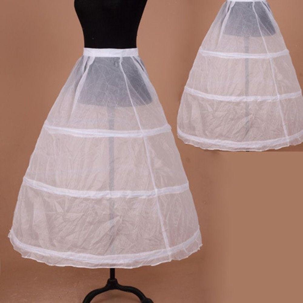 Adjustable A-line Petticoat High Quality 3 Hoops Underskirt New Drawstring Bridal Crinoline