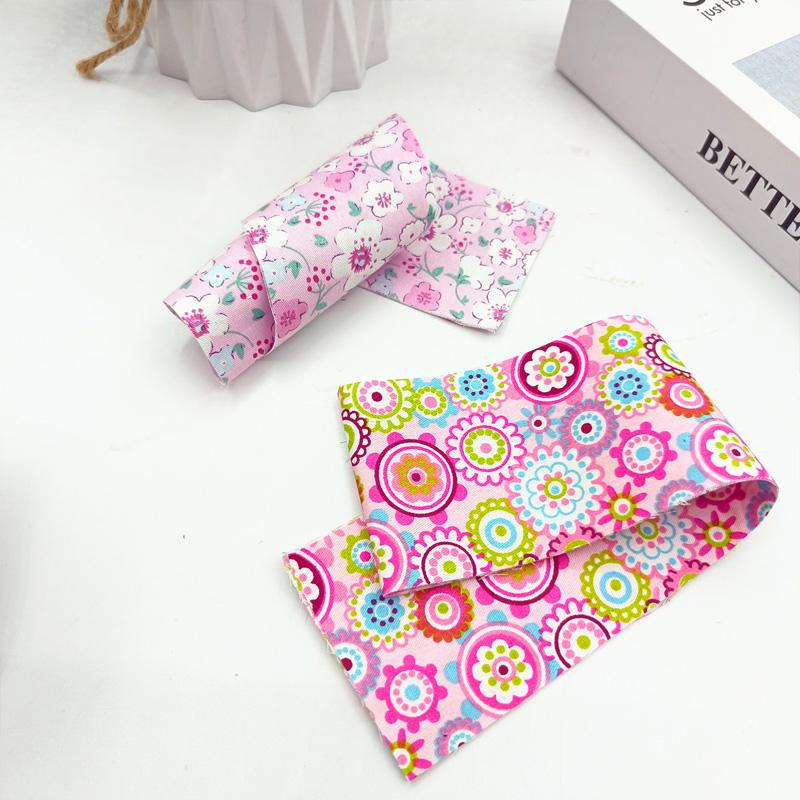 40Pcs Quilting Jelly Rolls Colorful Fabric Strips 6.5CM Sewing Craft DIY Cotton Quilting Strips Patchwork Fabric Floral Printed