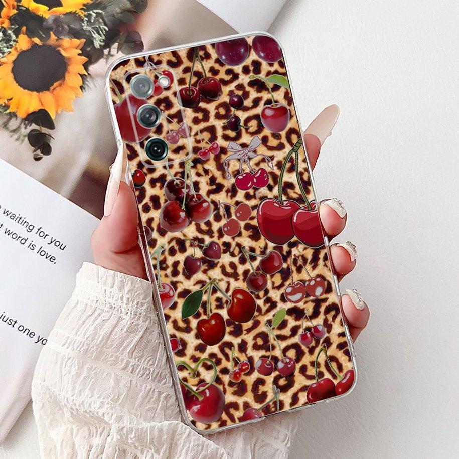 For Samsung Galaxy S20 FE Case SM-G780F S20FE Cover Popular Flower Soft Silicone Cases For Samsung S20 Fan Edition S20Lite Funda