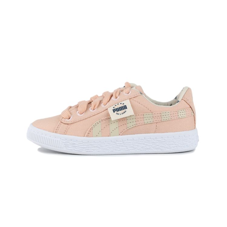 

Puma Basket Canvas Little Kids TIme 4 Change — Детские кроссовки Pink Sand Tapioca 371756-01