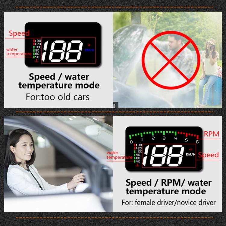 A900 OBD2 3.5 inch Car Head Up Display