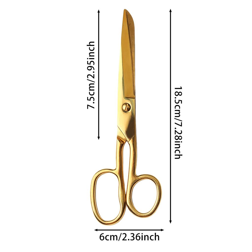 Kleine goldene Schere Basteln Schneider Stoff Messingschere Allzweck Edelstahl Schneiderschere Für Schreibtisch Schule Werkzeugkasten 051